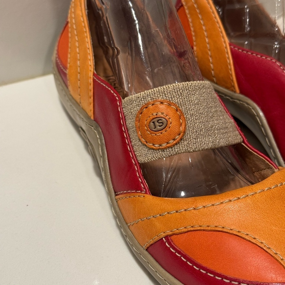 Josef Seibel - The European Comfort Shoe Women's Red and Orange -Maryjane’s - Picture 3 of 11